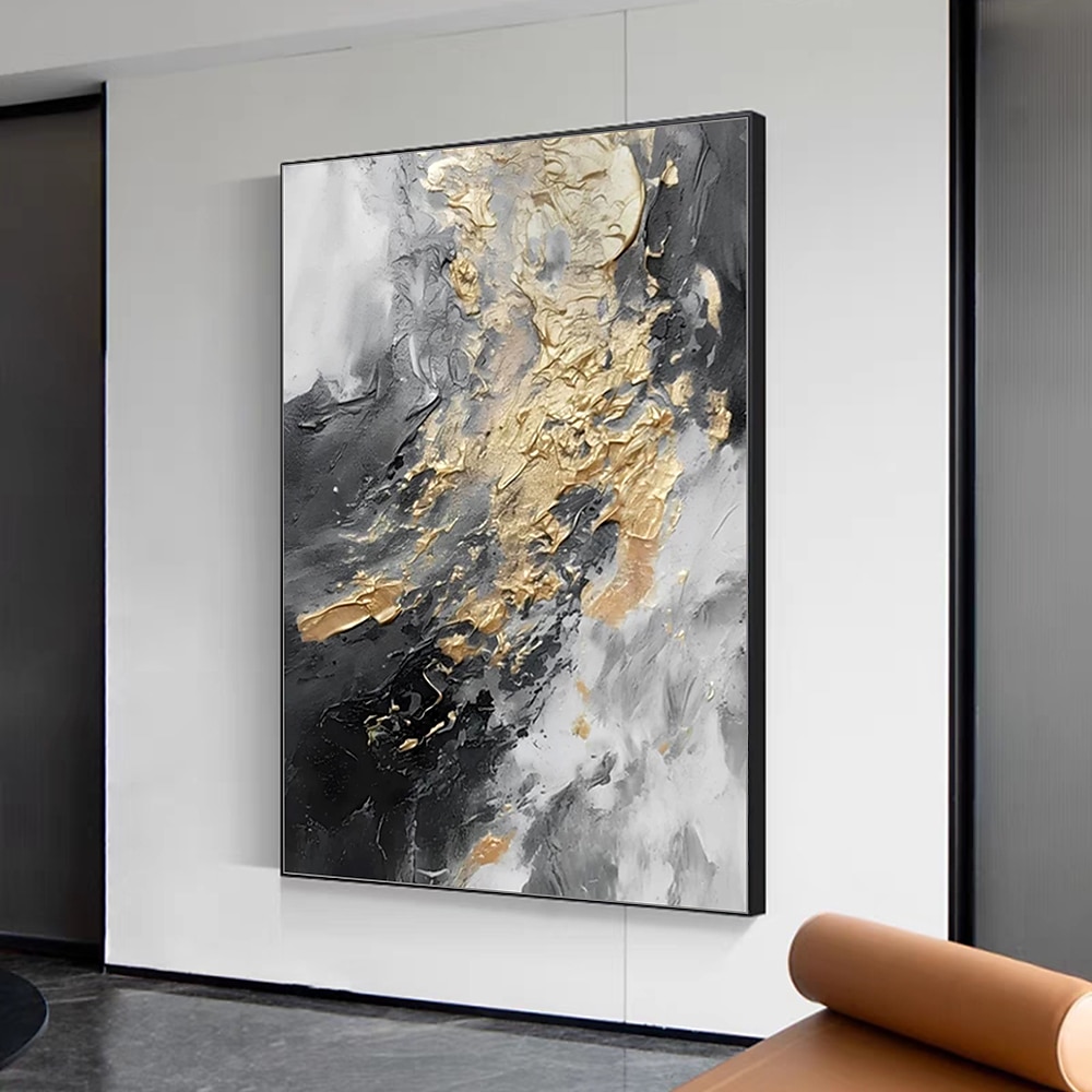 Confecționat Manual Hang-pictate pictură în ulei Pictat manual Vertical Abstract Contemporan Fără a cadru interior 2026 - $105.99 –P5