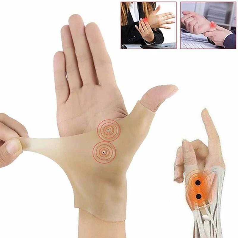 magnetiska terapihandskar handled ärm handled stukning fast handled ärm silikon tumm ärm mus handskydd 2025 - $7.49 –P5
