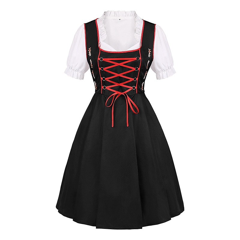 Oktoberfest dirndl Trachtenkleader Dirndl pusero baijerilainen impi Saksa München Niityt Naisten Perinteinen tyyli kangas Pusero Leninki Esiliina 2025 - $46.99 –P2