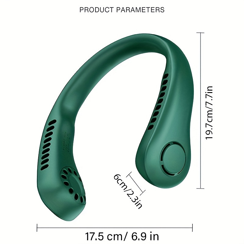 kannettava kaulatuuletin sähköinen langaton tuuletin usb-lataus minituuletin jäähdytyssiipitön hiljainen kaulatuuletin urheilu matka työ oppiminen kaula roikkuu olkapäässä kaula tuuletin kosketus 2025 - $13.99 –P4