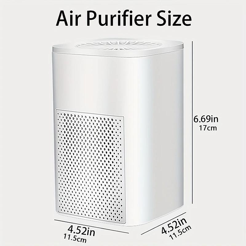 1pc Portable Air Purifier USB Car Purifier Negative Ion Purification Formaldehyde Removal Sterilization Odor Removal Smoke Odor Removal Car Office Bedroom Shithouse 2025 - $27.99 –P3