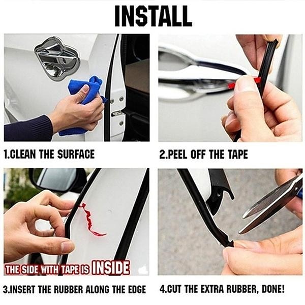 Universal Car Door Edge Protector Trim, 10M/5M Anti-Collision Rubber Moulding Strip, Scratch Guard for Auto Styling & Protection 2025 - $17.99 –P8