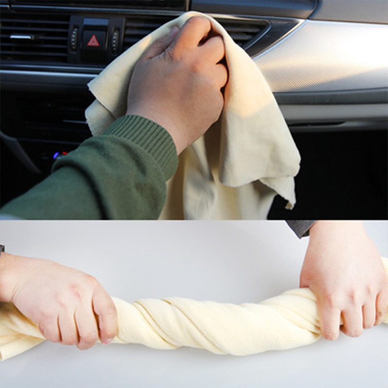 Toalhas de lavagem de carro de couro de camurça natural Super absorvente, pano de limpeza de janela de carro, secagem rápida, toalha de lavagem de carro de 2025 por $12.99 –P2