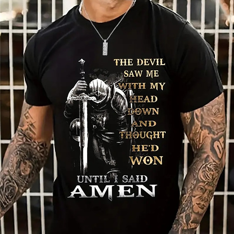 Homme Chevaliers Templiers Impressions Graphiques T-shirt T-shirt graphique Coton Manche Courte Graphique Chemise Noir Blanche bleu marine T-shirt confortable Extérieur Rue Vêtements de créateurs de de 2025 ? $15.99 –P9