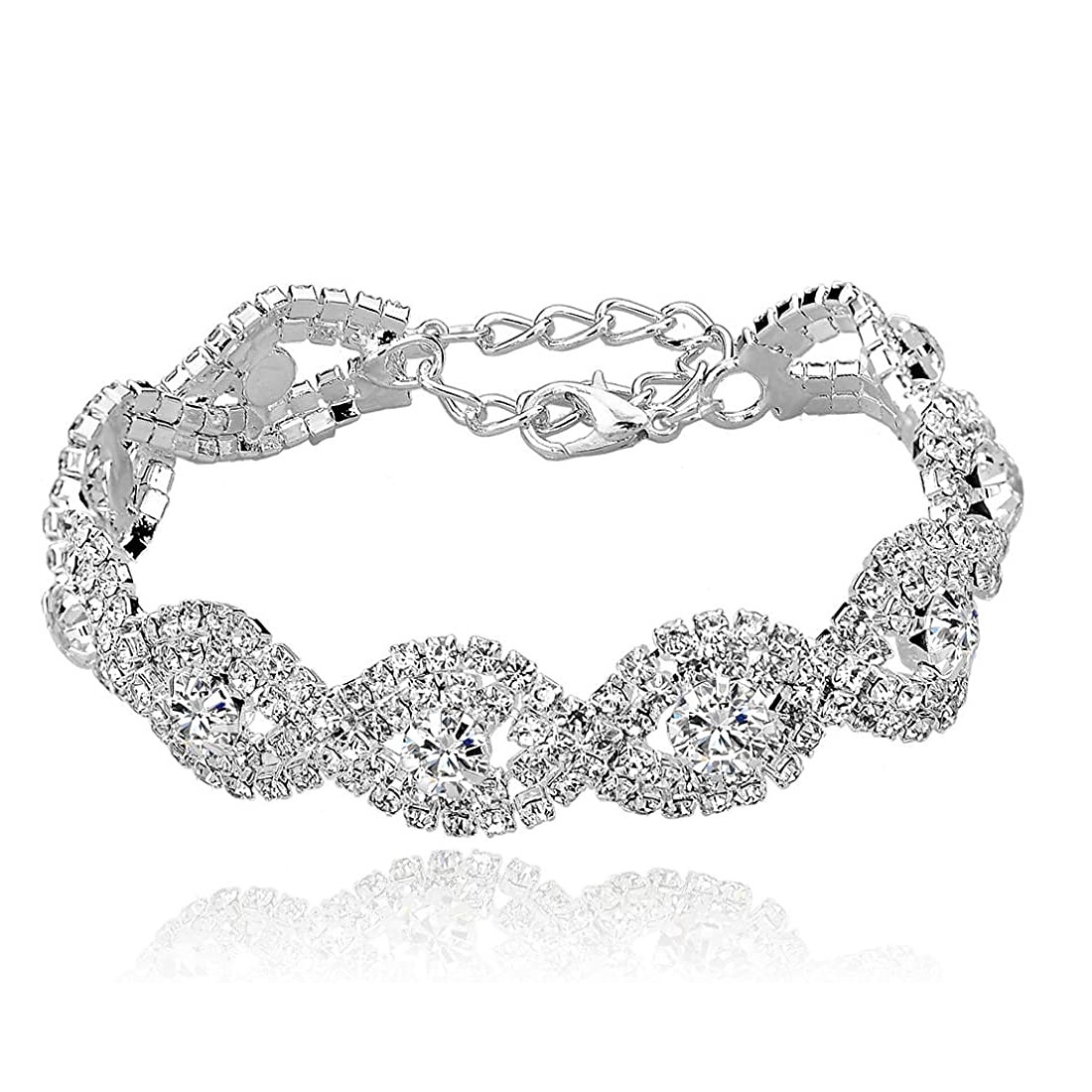 Svatební šperky Soupravy 1 sada Slitina 1 x náhrdelník Náušnice Náramky Dámské Přizpůsobeno stylové Jednoduchý Briolette Drahocenný Kapka vody Diamond Sada šperků Pro Svatební Výročí Zvláštn 2025 - $9.99 –P4