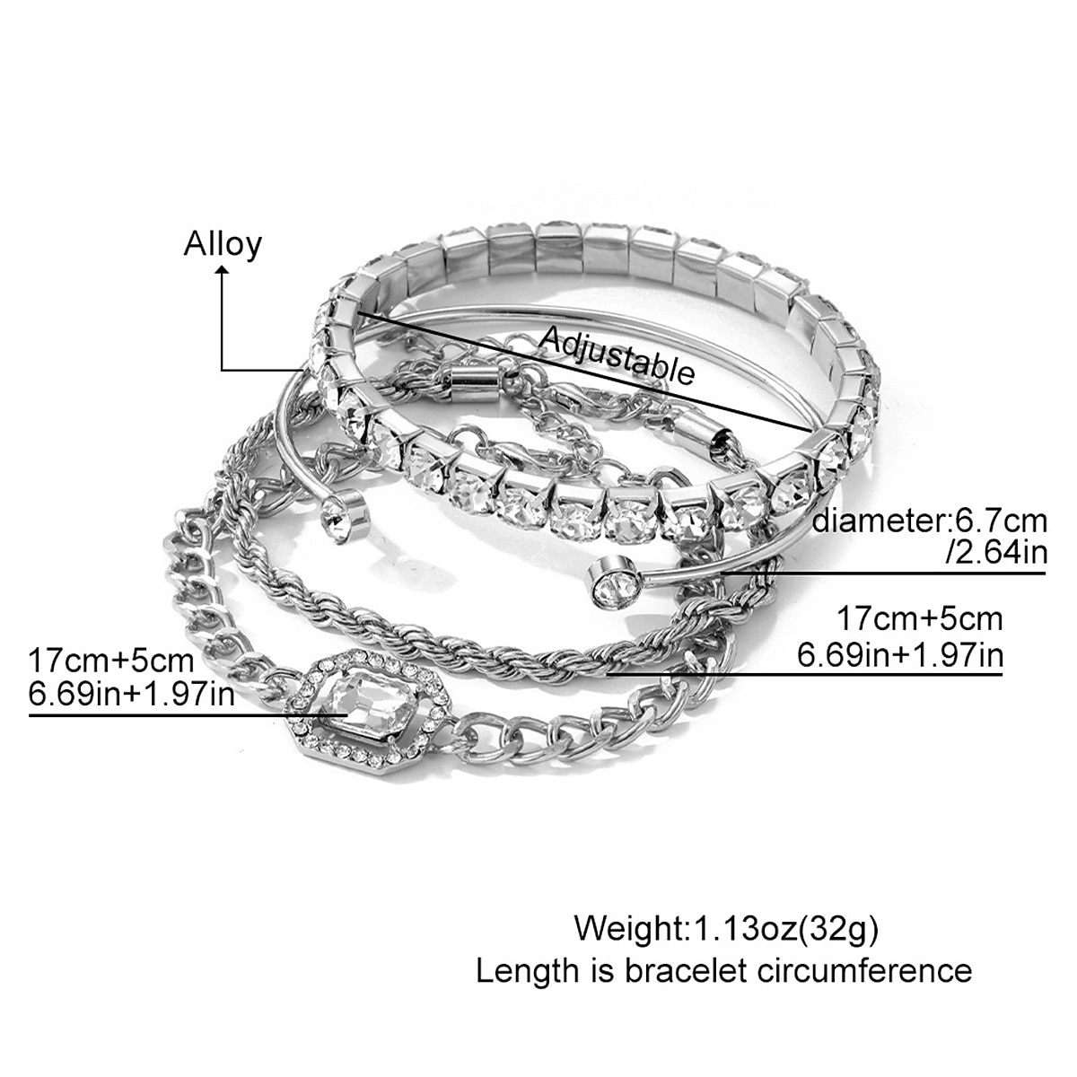 Women's Bangle Fashion Outdoor Geometry Bracelets & Bangles 2025 - $8.49 –P1