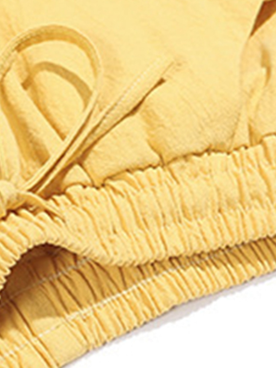 Dam Shorts i bomullslinne Linneinspirerade byxor Byxor av linne i bomull Streetwear Enkel Ledigt Lång Medium Midja Slät Ficka Snörning Opressade byxor Andningsfunktion Mjuk Utomhus Microelastisk 2025 - $16.99 –P4