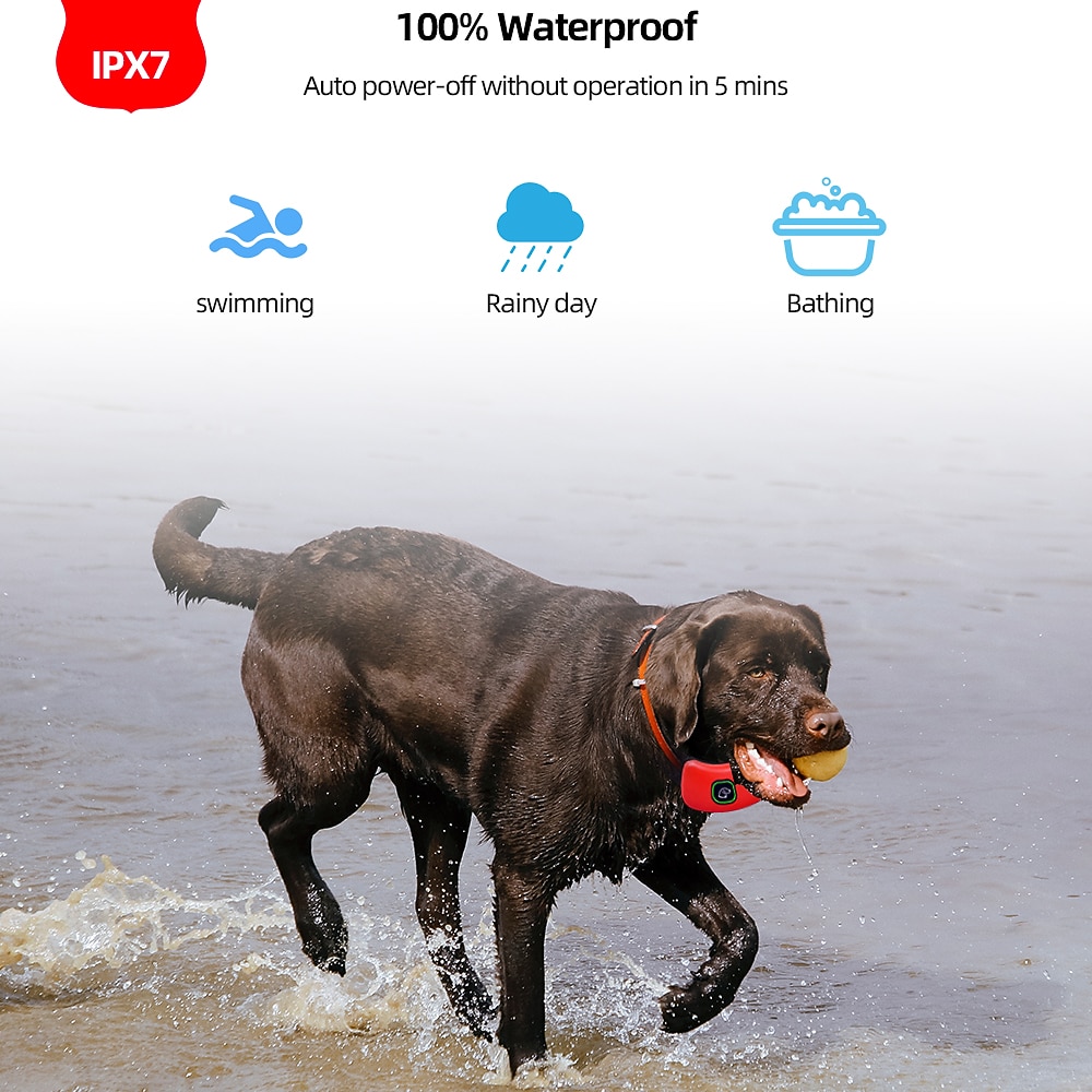 2026年 400 メートル犬の訓練首輪防水犬トレーナー充電式リモコンスマート犬電気首輪  コレクション – $63.99 –P4
