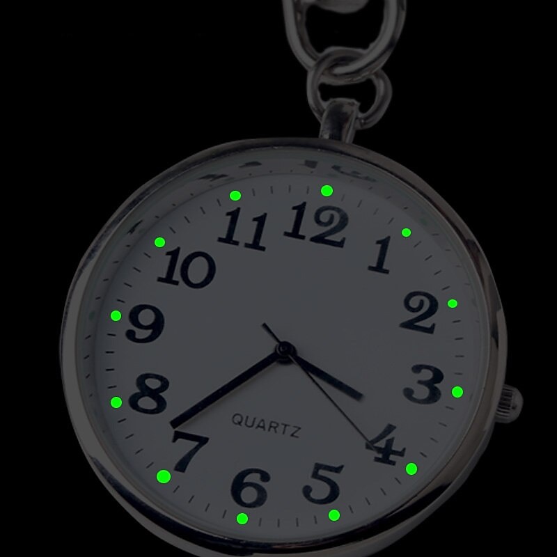 2023 Pocket Watches Nurse Pocket Watch Keychain Fob Clock with Battery Doctor Medical Vintage Watch 2025 - $12.99 –P5