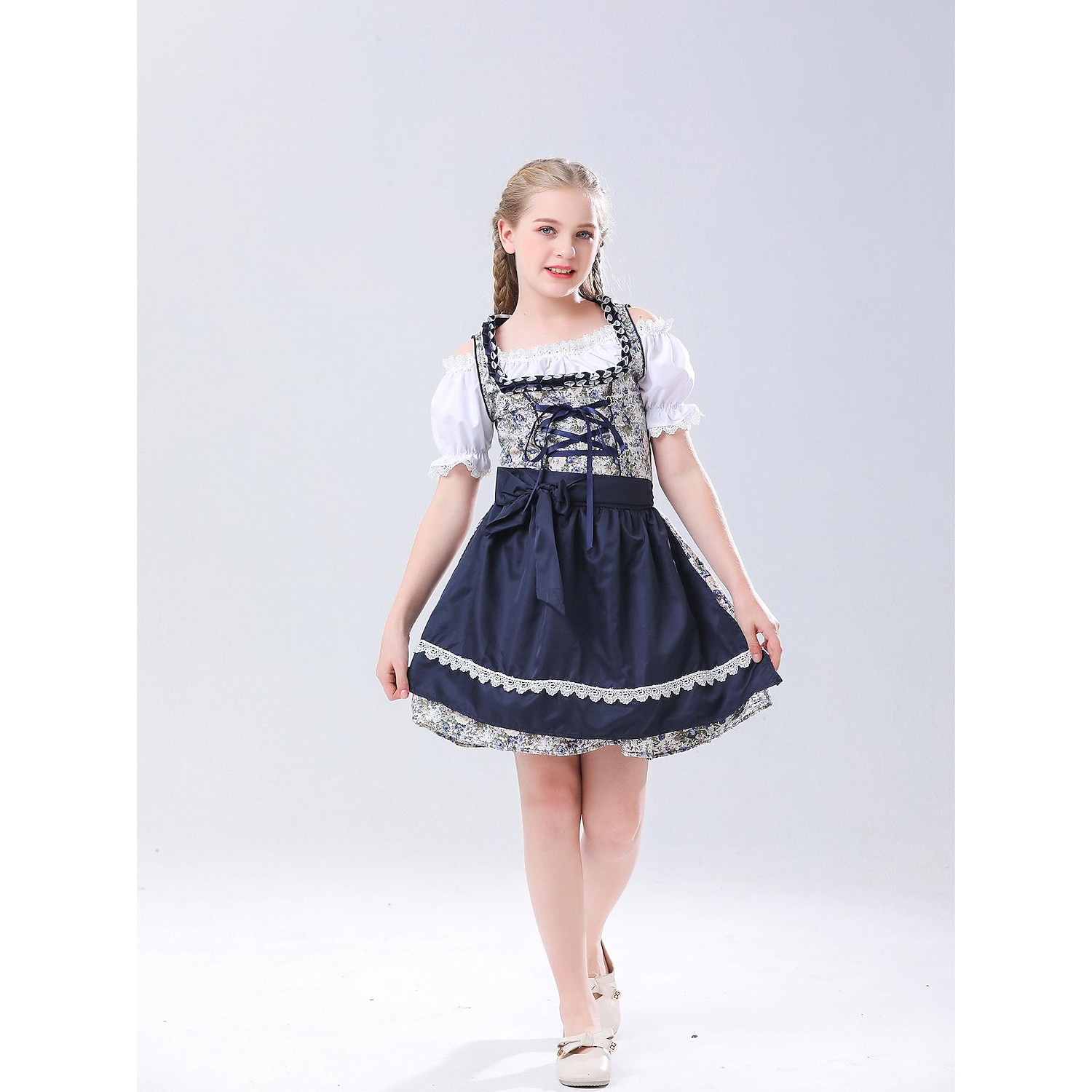 Halloween Oktoberfest Rochii Dirndl Trachtenkleader bavareză Servitoare Germană Munchen Rochie de costum tradițional Pajiști Pentru femei Fete Pânză în stil tradițional Bluză Rochie Șorț 2025 - $47.99 –P7
