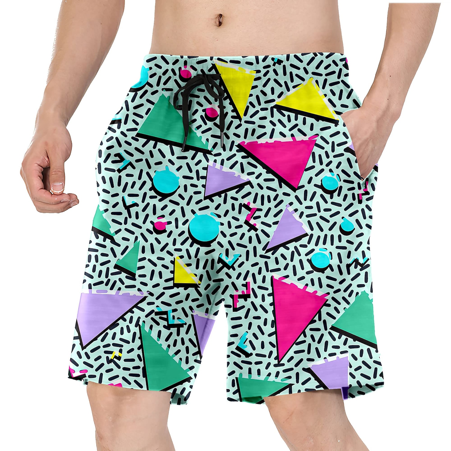Doll Retro Vintage 1980s Beach Shorts Men's Costume Vintage Cosplay Vacation Beach Shorts 2025 - $16.49 –P19