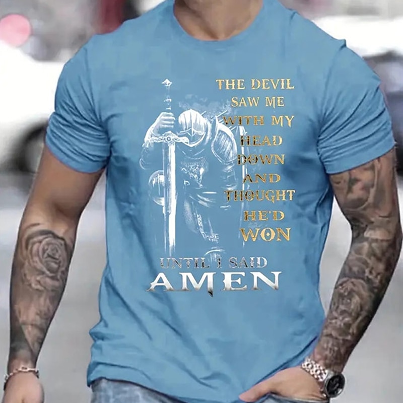 Homme Chevaliers Templiers Impressions Graphiques T-shirt T-shirt graphique Coton Manche Courte Graphique Chemise Noir Blanche bleu marine T-shirt confortable Extérieur Rue Vêtements de créateurs de de 2025 ? $15.99 –P11