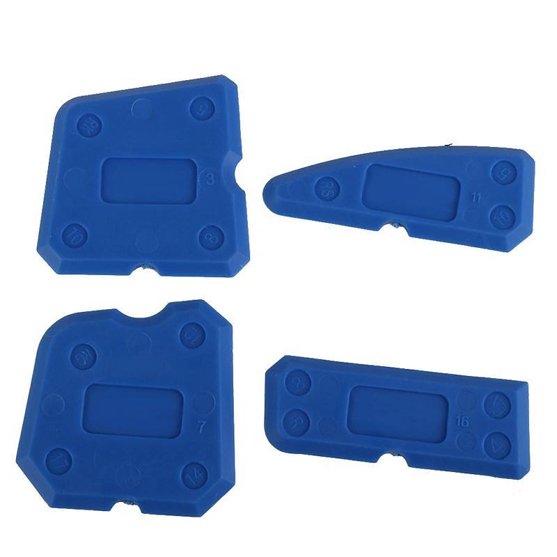 Kit d'outils de calfeutrage 4 pièces, grattoir à spatule pour épandeur de joint en silicone, outils de réparation de bords, nettoyeur de bords de carreaux de sol de 2025 ? $7.99 –P7