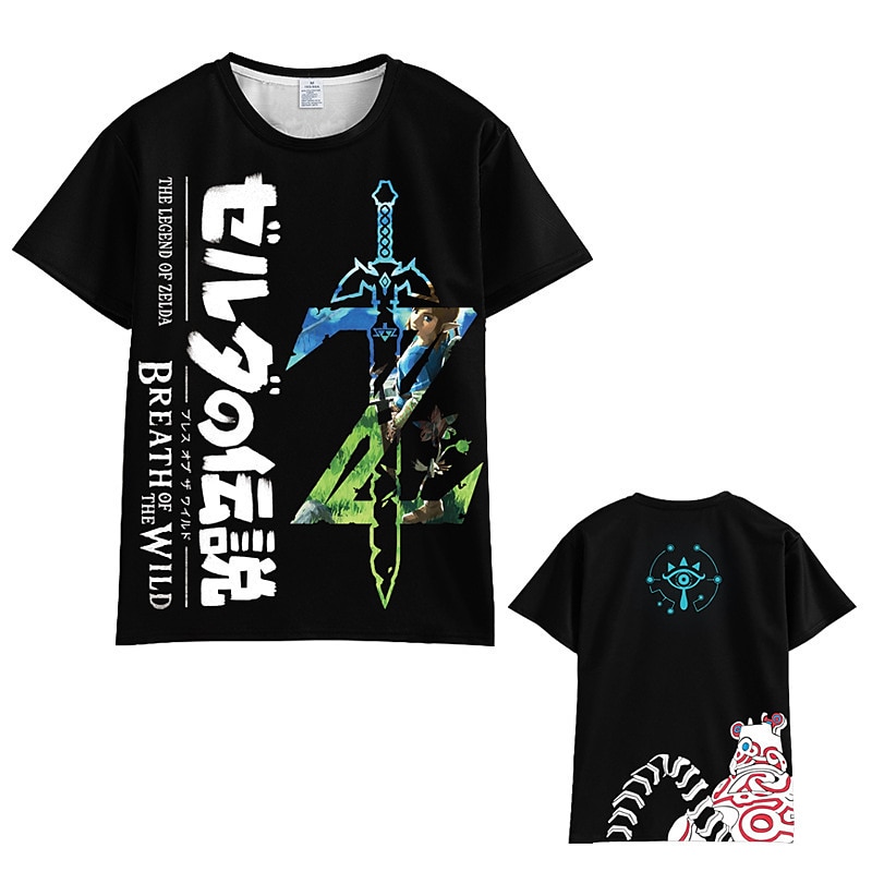 The Legend of Zelda: Tears of the Kingdom Link Princess Zelda T-shirt Anime 3D Graphic For Couple's Men's Women's Adults' Masquerade 3D Print Casual Daily 2025 - $17.49 –P3