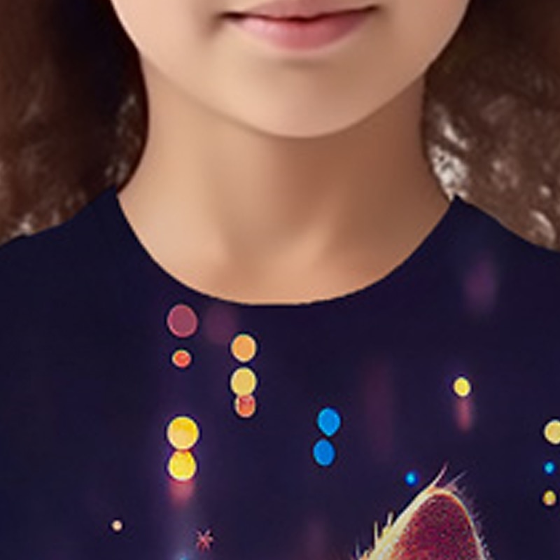 Dla dziewczynek 3D Graficzny Kreskówki Kot Podkoszulek T-shirt Długi rękaw Druk 3D Lato Wiosna Jesień Aktywny Moda Śłodkie Dzieci 3-12 lat Na zewnątrz Codzienny Regularny 2025 - $13.99 –P7