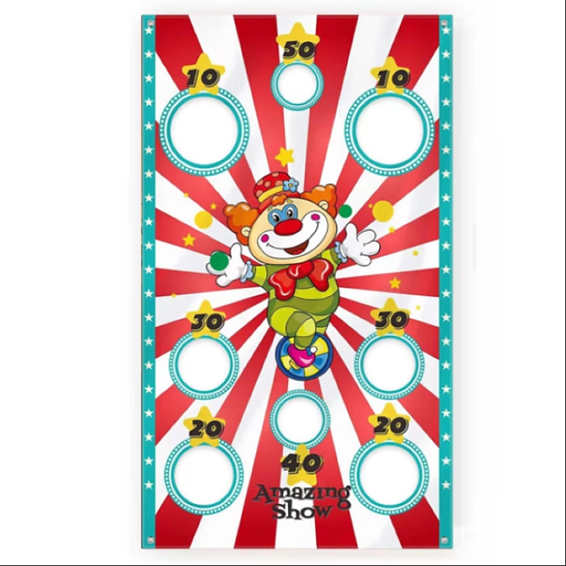 bannière de jeu de lancer de clown de carnaval avec sac de haricots pour enfants et adultes dans les activités de fête de carnaval fourniture de décoration de fête de carnaval de 2025 ? $23.99 –P5