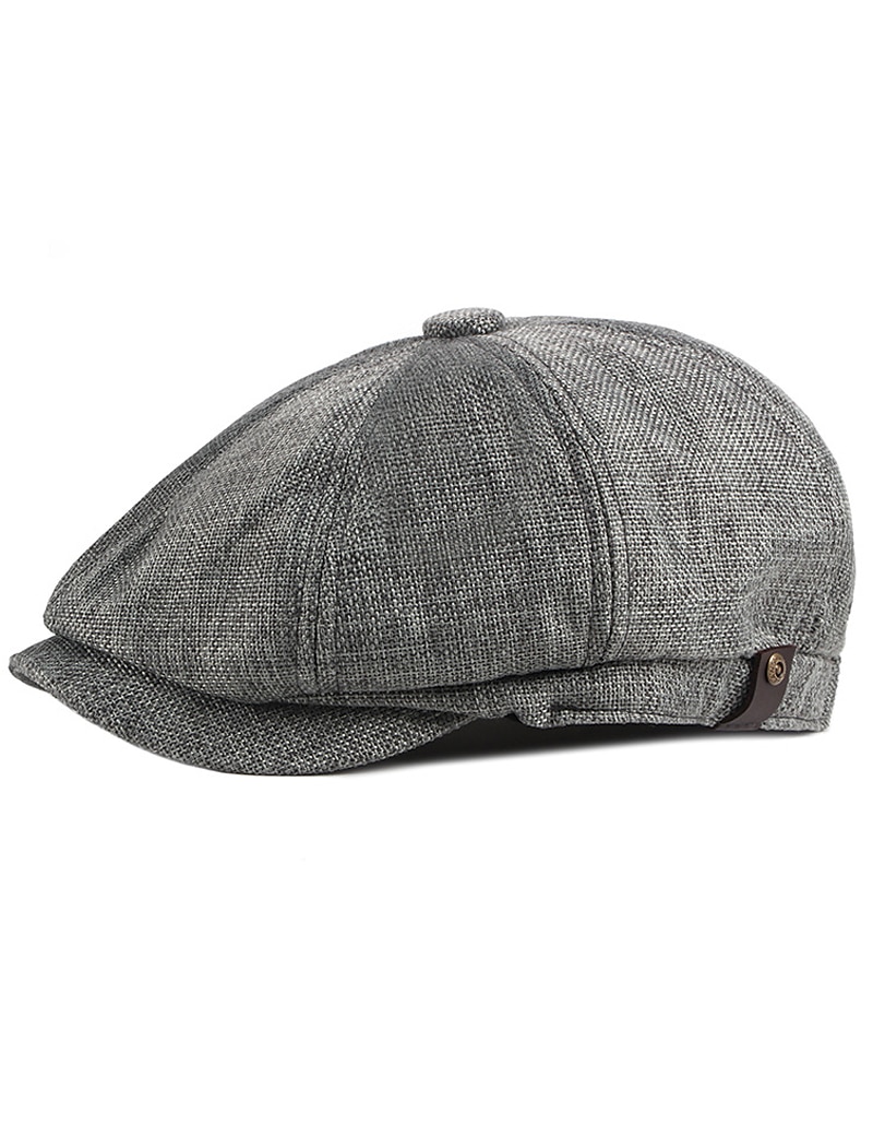 Herr Basker Newsboy hatt Svart Khaki grön Polyester Stylish 1920-talets mode Ledigt Utomhus Dagligen Utekväll Slät Solskyddskräm 2025 - $14.99 –P1