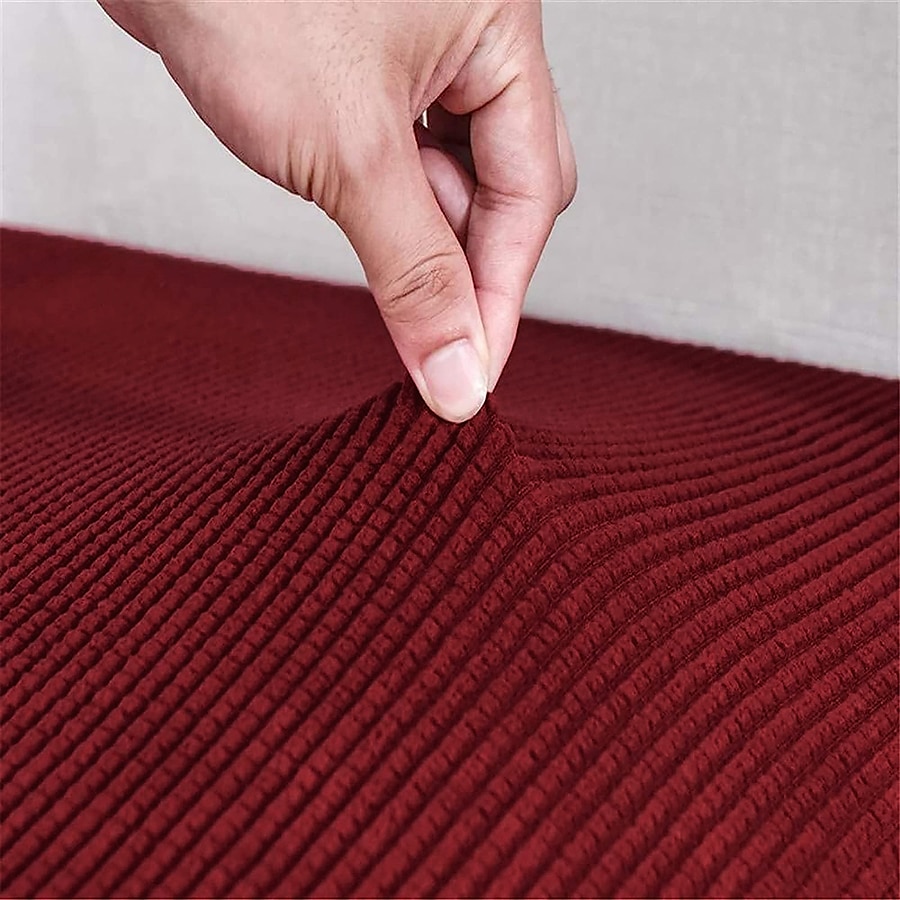 canapea extensibilă pernă scaun pernă slipcover canapea elastic fotoliu canapea fotoliu 4 sau 3 locuri gri simplu solid moale durabil lavabil 2025 - $13.99 -P7