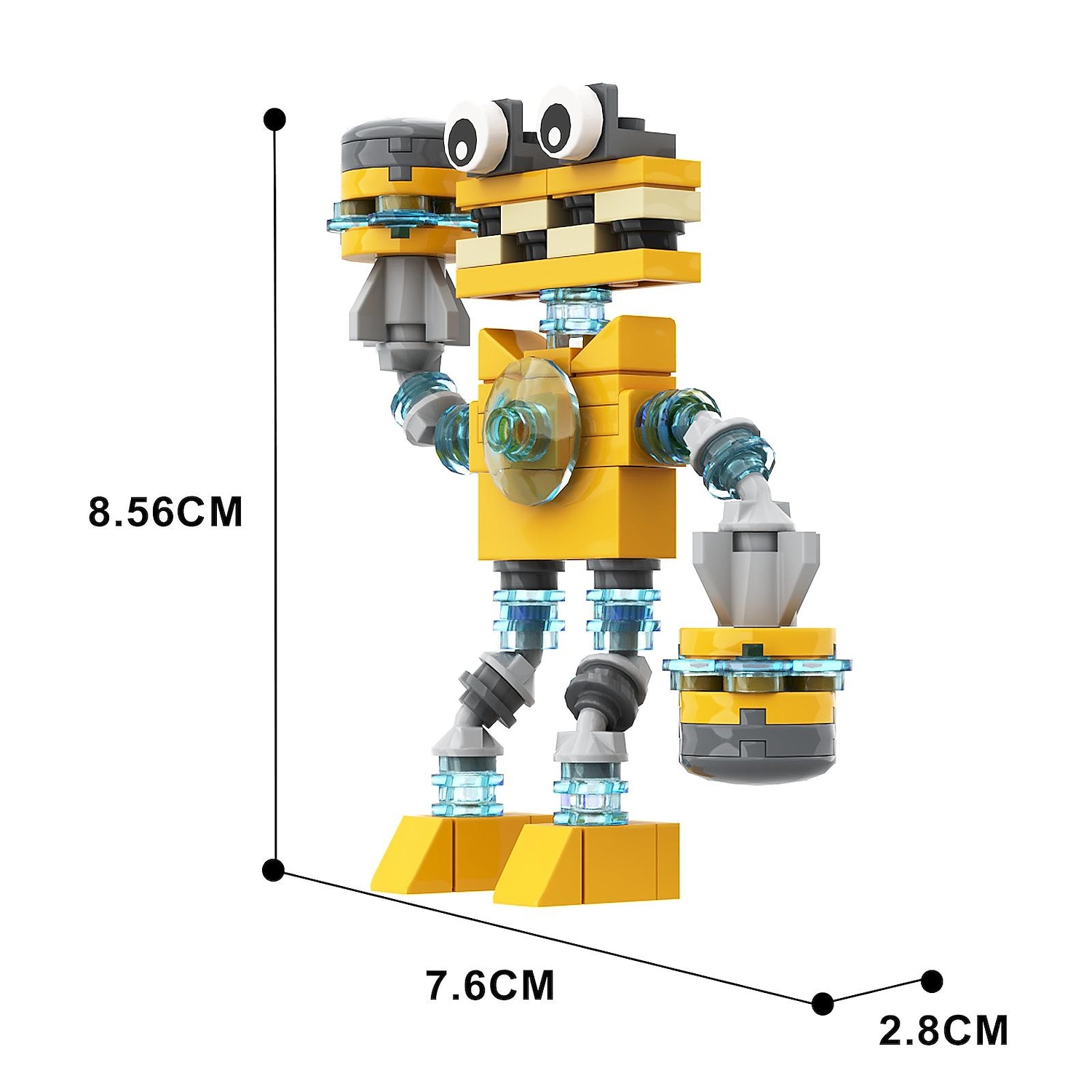 blocuri de construcție, explozive monștrii mei cântători asamblare joc de blocuri de construcție cor de monștri jucării bloc de construcție cu particule mici 2025 - $62.99 –P12