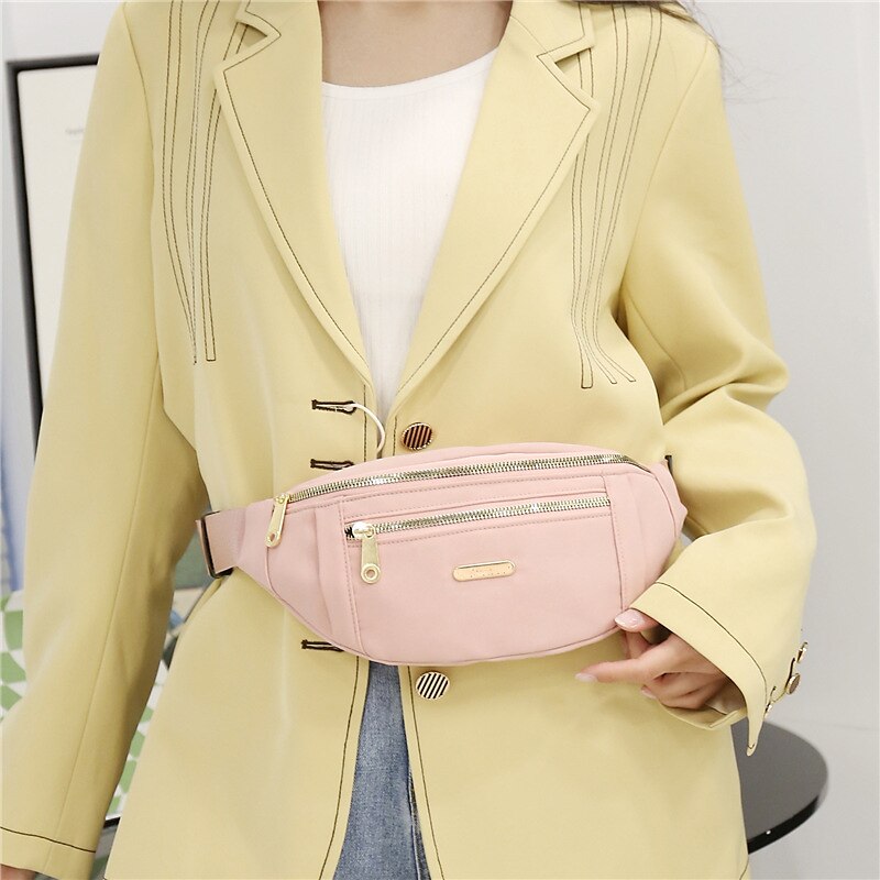 Women's Multi-Carry Large Capacity Waist Bag – Stylish and Versatile Crossbody and Fanny Pack with Multiple Zipper Compartments, Perfect for Travel, Shopping, and Everyday Use in Various Colors 2025 - $14.99 –P1