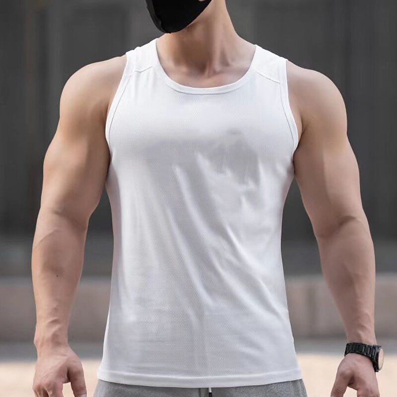 Hombre Camiseta sin mangas Top Camisetas Interiores Camisa sin mangas Sin Mangas Cuello Barco Verano Plano Moda Deportes Músculo Exterior Noche Gimnasia Blanco Rosa Azul Real Camiseta superior para 2025 - $10.99 –P7