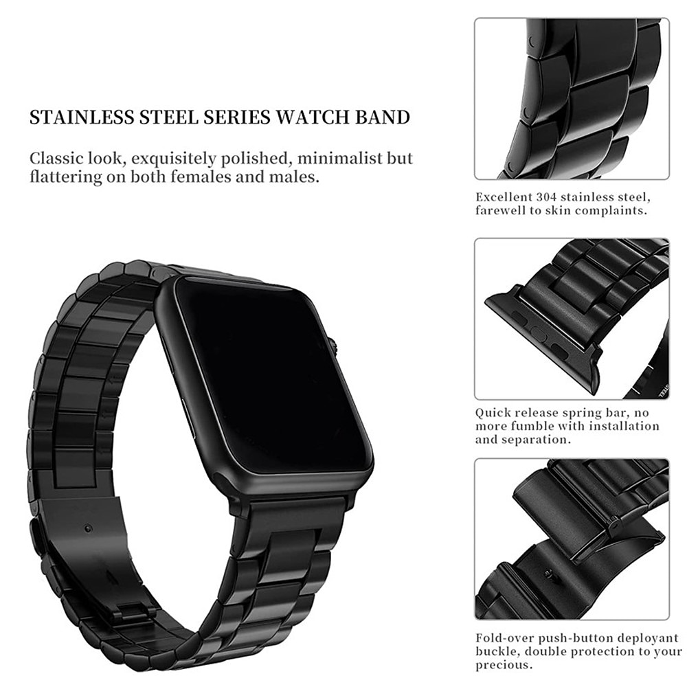Sport Band Compatible with Apple Watch band 38mm 40mm 41mm 42mm 44mm 45mm 49mm with Case with Removal Tool Stainless Steel Strap Replacement Wristband for iwatch Ultra 2 Series 9 8 7 SE 6 5 4 3 2 1 2026 - $19.99 –P5