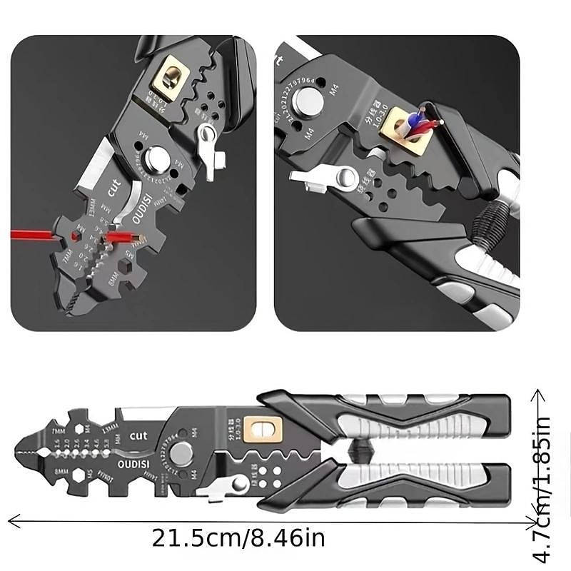 25 in 1 Electrician Pliers Multifunctional Long Nose Pliers Wire Stripper Cable Cutter Terminal Crimping Hand Tools 2025 - $20.99 –P6