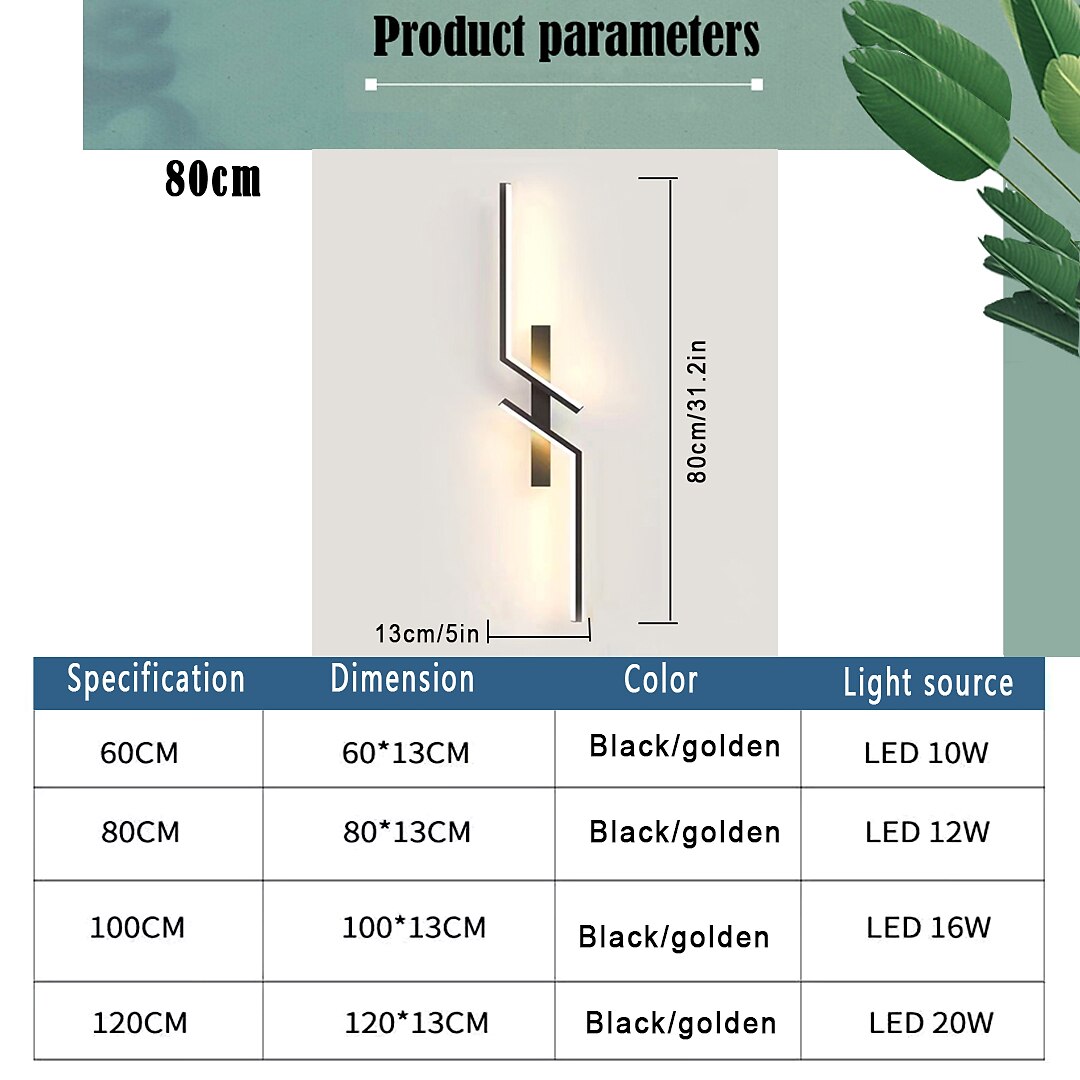 Lightinthebox LED Indoor Wall Light Liner Desin 60-120cm/23.4-46.8in Curve Indoor Modern Simple LED Wall Lamp Silicone Wall Lamp is Applicable to Bedroom Living room Bathroom Corridor AC110V AC220V 2026 - $87.99 –P14