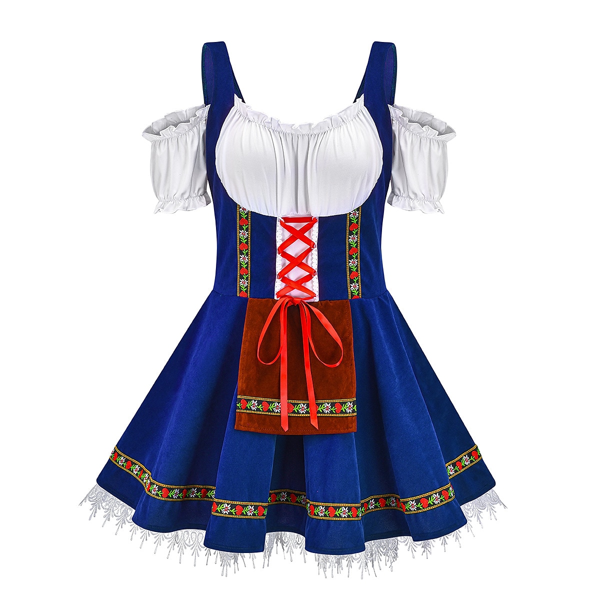 Oktoberfest Dirndl Trachtenkleider Strumpf Oktoberfest / Bier Bayerisch Bayerisch Wiesn Traditioneller Stil Wiesn Damen Stoff im traditionellen Stil Hemd Schürze Socken 2025 - $34.99 –P18