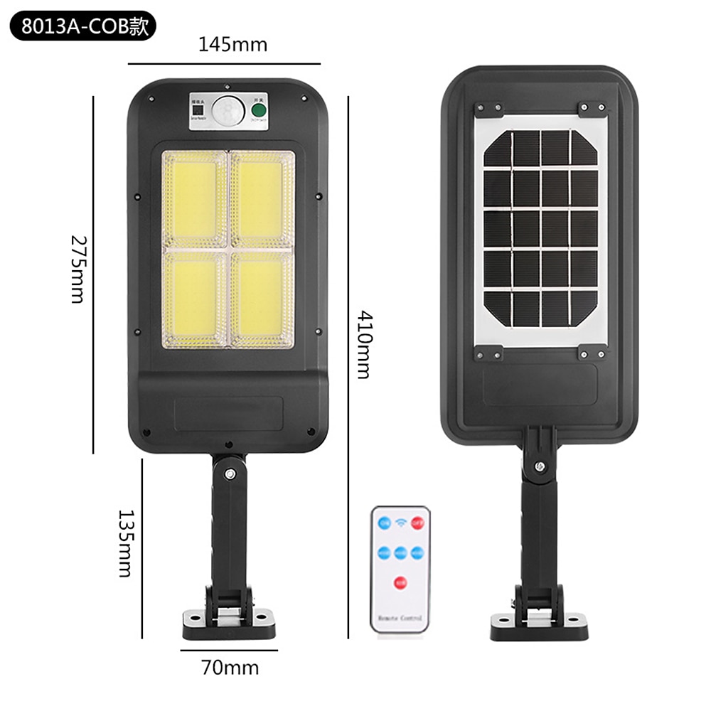 Solar Outdoor Wall Lamp Street Lamp LED Waterproof and Energy-Saving Used for Remote Control Waterproof and Motion Sensor Lighting of Courtyard Garden Terrace 2025 - $26.99 –P9