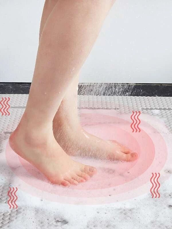 Non-slip Bathroom Mat Safety Shower Bath Mat Plastic Massage Pad