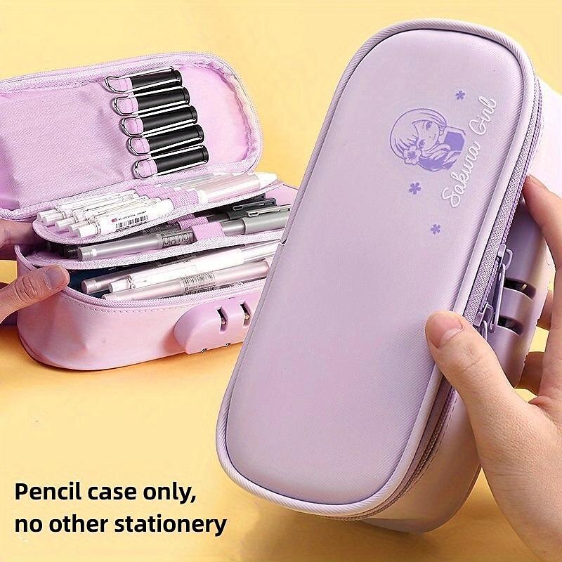 Buy Wholesale China Plastic Pencil Case Large Capacity Cheap Transparent  School Stationery Pen Case Box For Girls Boys & Plastic Pencil Case at USD  0.89