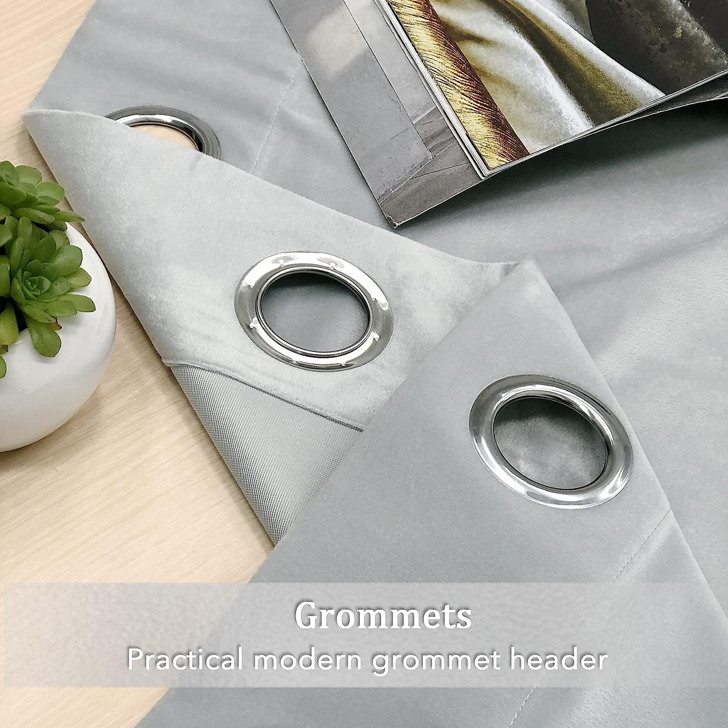 Verdunkelungsvorhang, Samt, Bauernhaus-Optik, Ösen, IKEA-Serie, Vorhangpaneele für Wohnzimmer, Schlafzimmer, Tür, Küche, Fensterbehandlungen, wärmeisoliert, Raumverdunkelung 2026 - $34.99 –P3