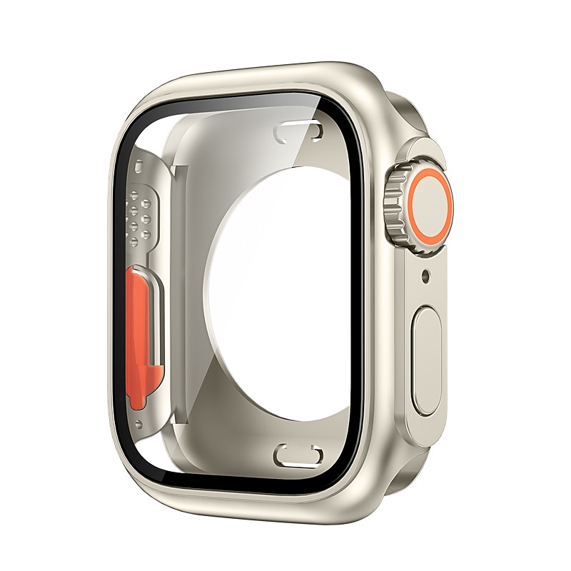 נרתיק שעון עם מגן מסך מותאם ל Apple Watch Series 8 7 41mm 45mm / Series 6 5 4 SE 40mm 44mm All Around Protective עמיד בזעזועים זכוכית משוריינת / מחשב קשיח שעון כיסוי 2025 - $12.99 –P9