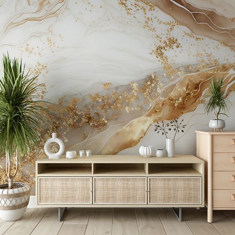 Coole Tapeten, abstrakte Marmortapete, Wandbild, weißer Aufkleber, abziehbares PVC/Vinyl-Material, selbstklebend/Kleber erforderlich, Wanddekoration für Wohnzimmer, Küche, Bad 2026 - $20.99 –P16