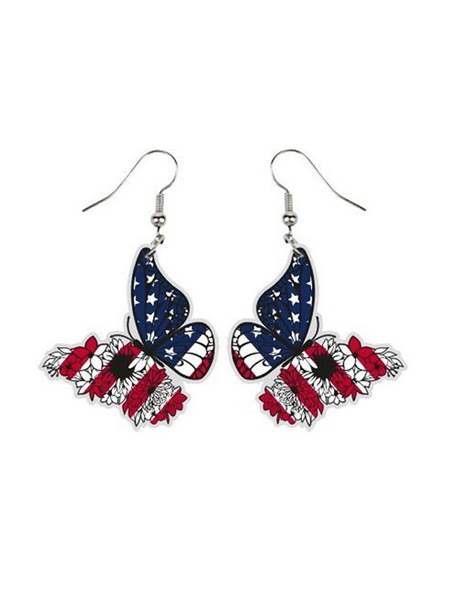 Mujer Pendientes Moda Exterior Mariposa Arete 2026 - $8.49 –P6
