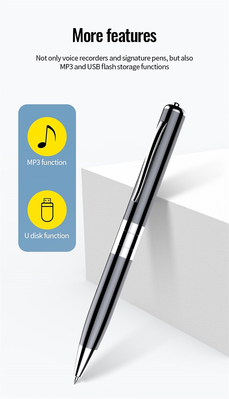 Digital Voice Recorder Q91 English Portable Digital Voice Recorder Recording Android System Voice Activated Recorder Portable MP3 Player Audio Recorder with Playback for Business Speech Meeting 2025 - $31.99 –P13