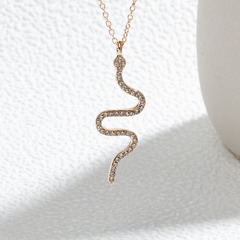 1 stuk Kettingen lange ketting For Dames Dagelijks Legering Slang Slang 2025 - $7.49 –P4