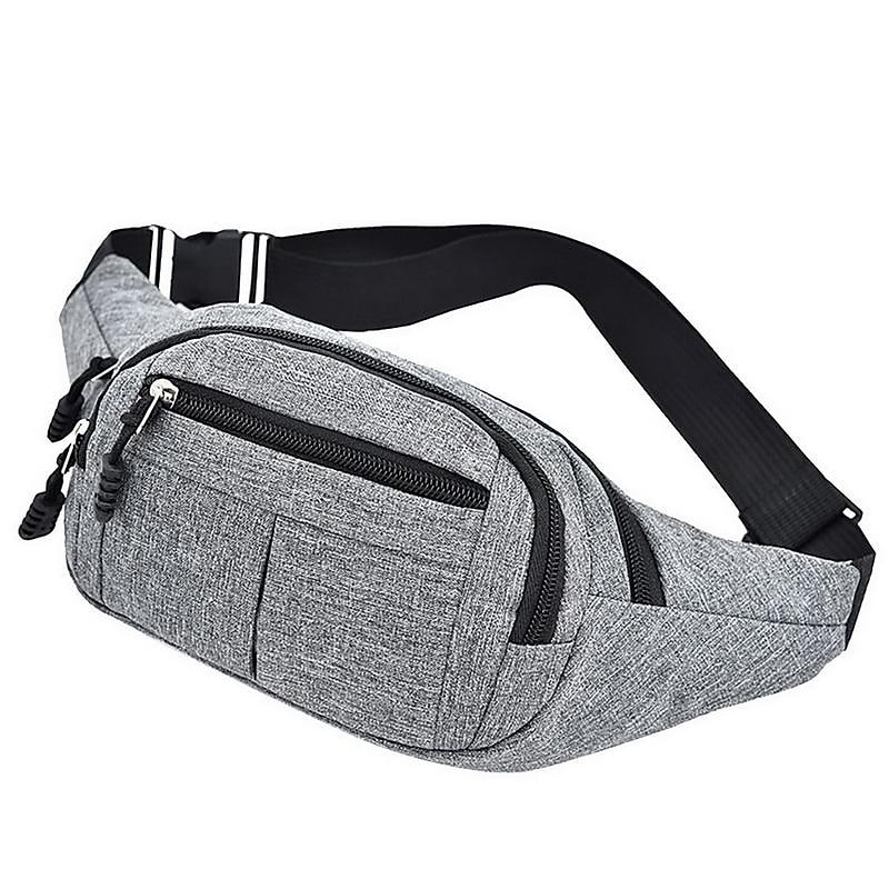 Unisex Multi-Pocket Canvas Crossbody Waist Bag, Adjustable Belt Fanny Pack for Travel, Outdoor, and Daily Use 2026 - $9.99 –P1