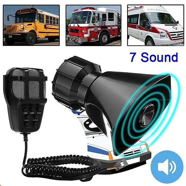 2025年 スターファイア 120db 12v 大声ホーンサイレン車ボートバントラック 7 トーン pa システムマイク  コレクション – $45.99 –P1