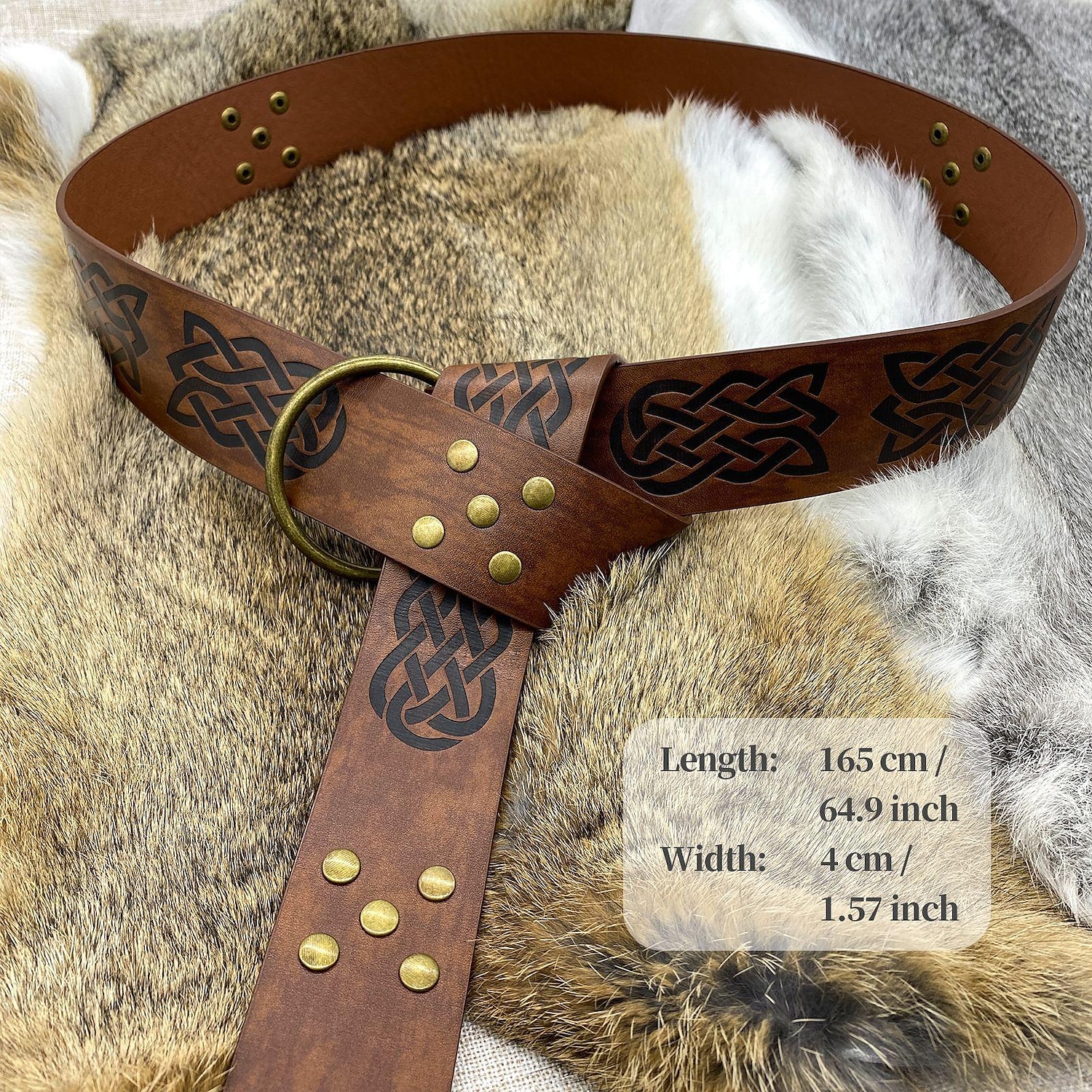 Retro / vintage Punk och gotiskt Medeltida kostymer Cosplay-kostym Maskerad Midjeskärp Ren Faire Krigare Riddare Viking Herr Dam Keltiskt Viking Halloween Karnival Maskerad Prestanda Scen Maskerad 2025 - $15.49 –P4