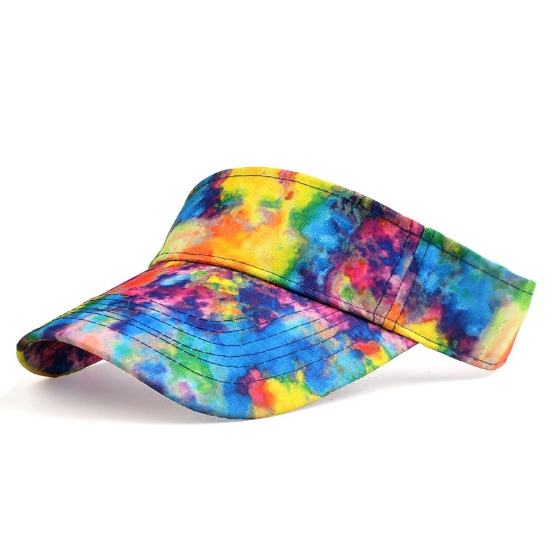 Retro Neon Multicolor Visor Hat Cap Costume Rollerblade Outfits Accessories Doll Y2K Beach Party Carnival Halloween 2025 - $2.99 –P1