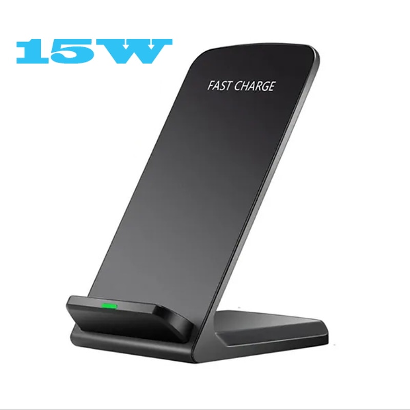 Fast Charger 15W Qi Wireless Charging Station for Iphone 13 12 11 Pro X Xs Xr 8 Samsung Galaxy S21 S20 Note20 S10 S9 Huawei Xiaomi Mobile Phone Charger Dock Stand Holder 2025 - $19.99 –P1