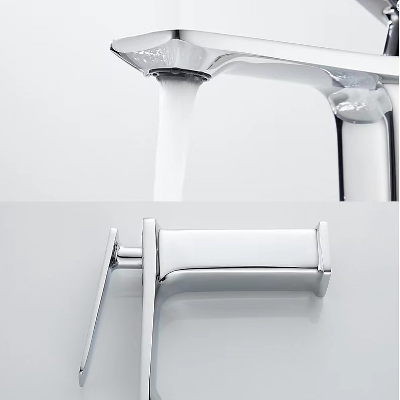 mitigeur lavabo mitigeur lavabo sur gorge, monobloc mitigeur céramique mitigeur lavabo avec flexible eau froide et eau chaude noir doré blanc chrome de 2025 ? $89.99 –P19