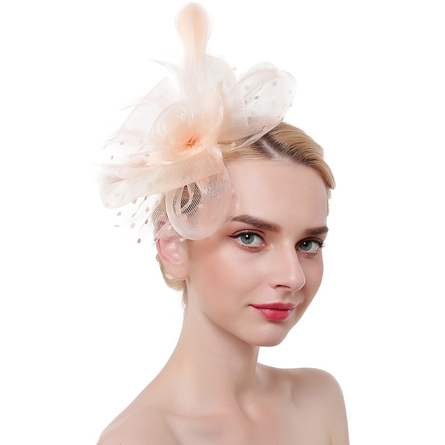 Fascinators Kentucky Derby Hut Kopfbedeckung Organza Fedora Hut Urlaub Cocktail Retro elegant mit Feder Minispot Kopfbedeckung Kopfbedeckung 2025 - $11.49 –P9