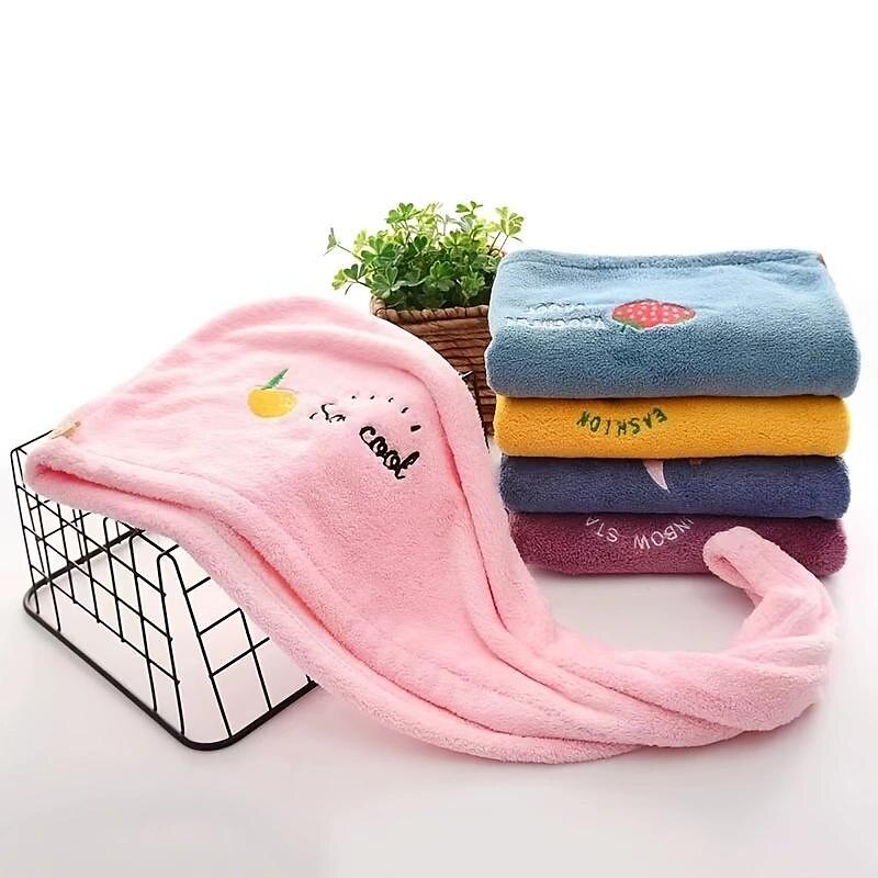Dry Hair Cap Female Super Absorbent Quick-Drying Hair Towel Wiping Hair Towel Shower Cap Artifact 2021 New Turban Thickening 2025 - $7.99 –P7