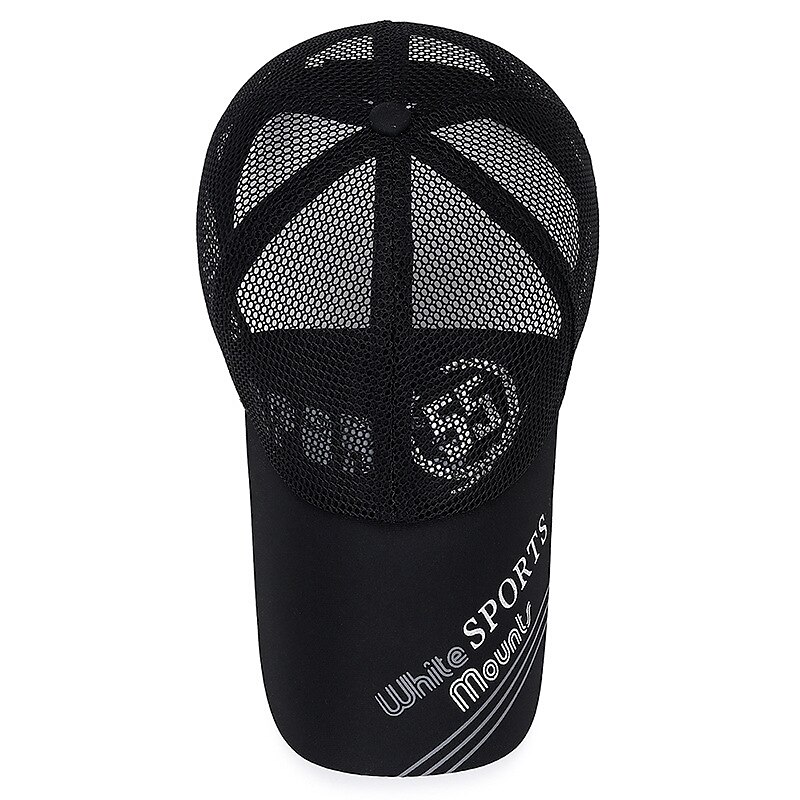 Per uomo Cappellino da baseball Cappello da sole Berretto sportivo Nero Bianco Poliestere Visiera lunga Viaggi Rinfrescante Stile da spiaggia Esterno Da mare Con lettere stampate Regolabile del 2025 a $11.49 –P5