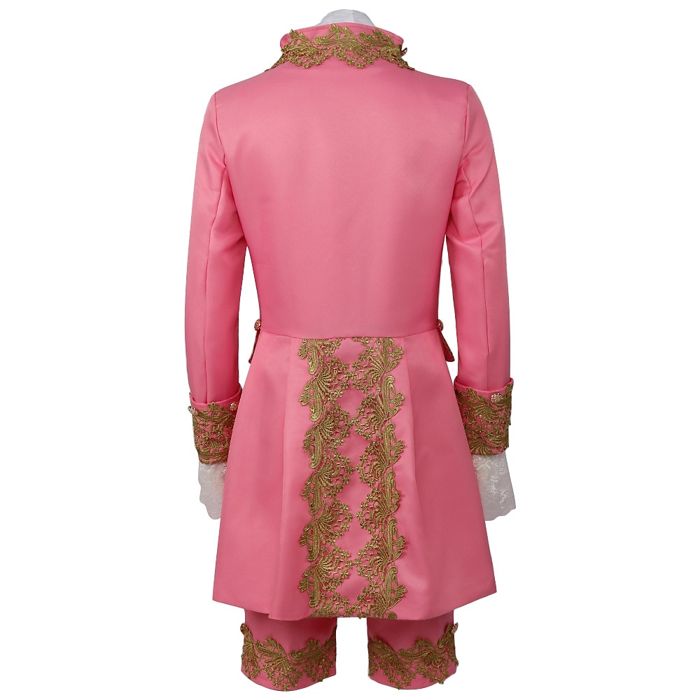 Ретро Средневековый Эпоха возрождения Пальто Брюки Инвентарь Принц барин Вышивка Вышивка Маскарадный костюм Муж. Королевский Карнавал Маскарад Для вечеринок Венецианский карнавал Взрослые 2026 - $113.99 –P15