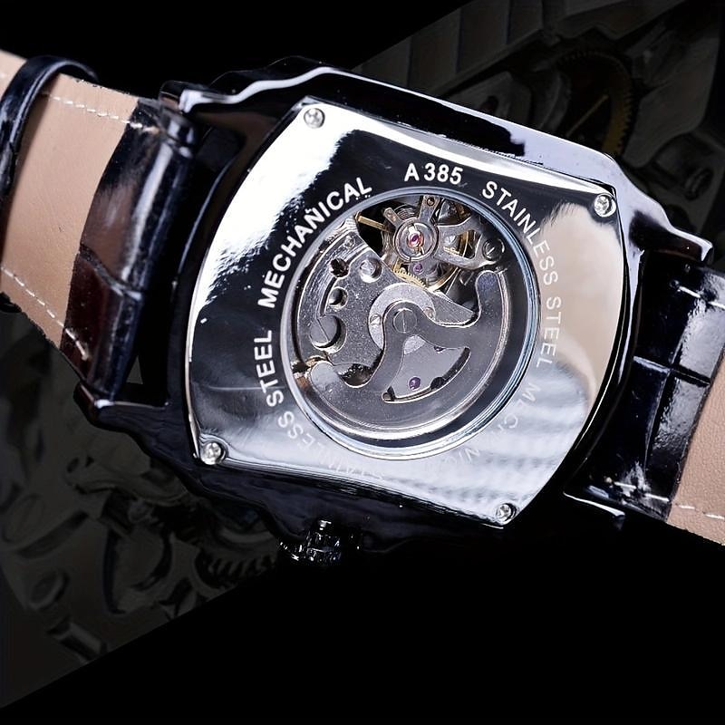 forsining retro heren mechanisch horloge luxe mode zakelijk automatisch skelet polshorloge heren mechanisch waterdicht horloge klok heren 2025 - $39.99 –P8