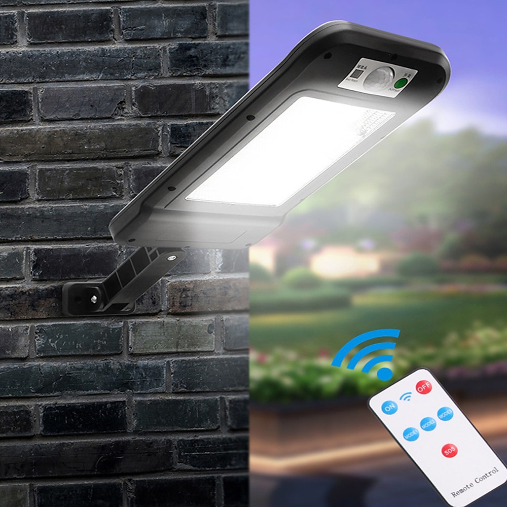 Solar Outdoor Wall Lamp Street Lamp LED Waterproof and Energy-Saving Used for Remote Control Waterproof and Motion Sensor Lighting of Courtyard Garden Terrace 2025 - $26.99 –P3
